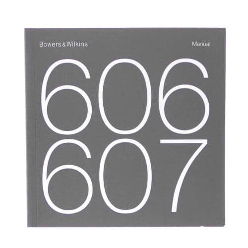 Bowers &Wilkins Manual 606 And 607 - II15296