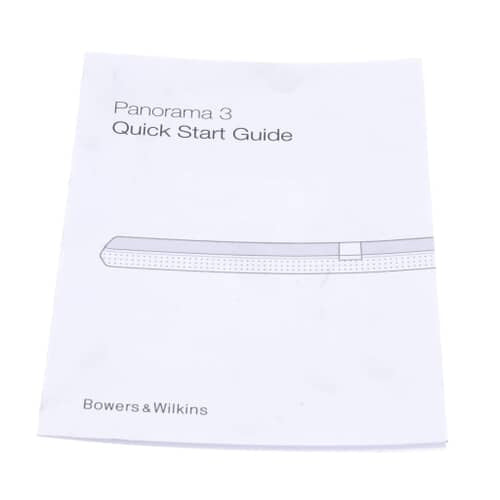Bowers &Wilkins Panorama 3 Qsg - II15563