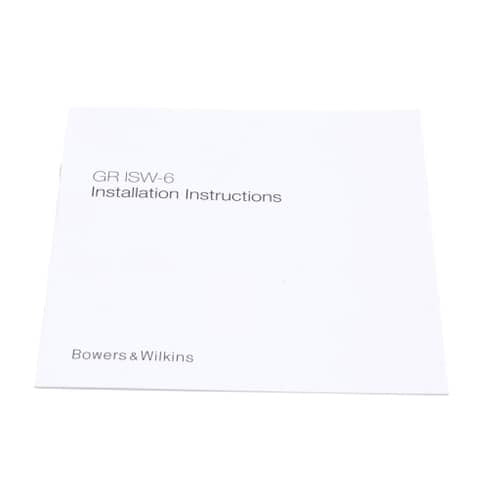 Bowers &Wilkins Qsg Isw-6 Retro Fit - II15938