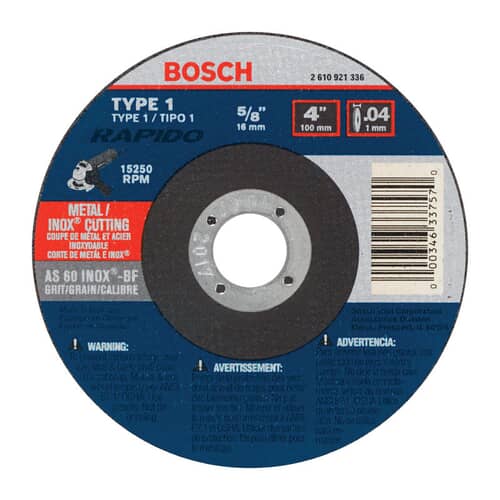 Bosch Tools Grinding Wheel - 4 Diameter, - TCW1S400