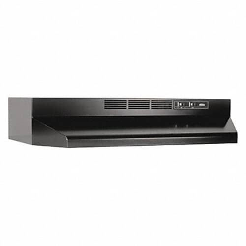 Broan Part# 413023 ADA Capable Non-Ducted Under-Cabinet Range Hood, 30-Inch, Black (OEM)