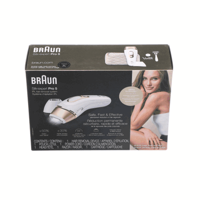 Braun Part# 81687972 Silk-Expert Pro 5 Hair Removal (White/Gold) - Genuine OEM