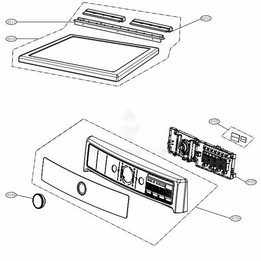 LG Part# EBR84644701 User Interface Control Board - Genuine OEM
