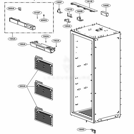 LG Part# MAZ66006402 Bracket Cover - Genuine OEM