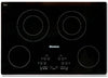 Blomberg 8978953800 30 Inch Electric Cooktop with 4 Radiant Elements, Glass Ceramic Surface, Dual Ribbon Elements, Automatic Fast Boil - Cte30400