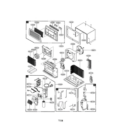 LG Part# 3530A10272E Inlet Grille (OEM)