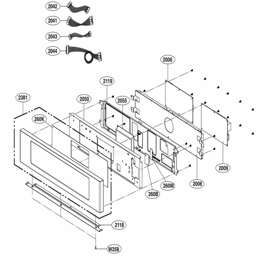 LG Part# EBR82089402 Power Control Sidekey Assembly - Genuine OEM