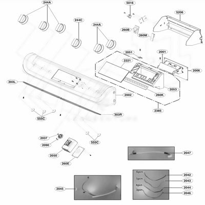 LG Part# AGM75309029 User Interface Control Board - Genuine OEM