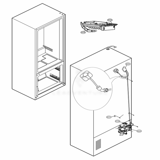 LG Part# AJU72911119 Water Valve Assembly - Genuine OEM