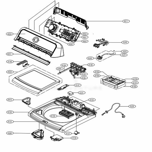 LG Part# AGL75452907 Front Panel Assembly - Genuine OEM