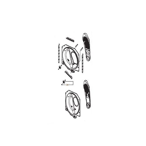 Samsung Part# DC97-17076Z Drum Back Assembly - Genuine OEM