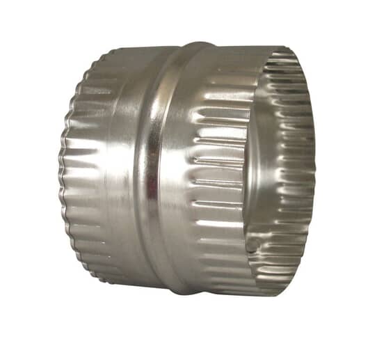 Deflect-o Part# DAC4C Aluminum Duct Connector, Crimped, 4in dia X 3in (OEM)