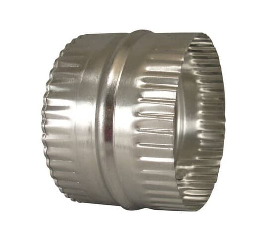 Deflect-o Part# DAC4C Aluminum Duct Connector, Crimped, 4in dia X 3in (OEM)