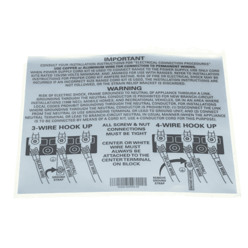 Samsung Part# DG68-00099A Power Label - Genuine OEM