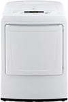LG DLG1002W 27 Inch Front-Load Gas Dryer with 7.3 cu. ft. Capacity, 9 Dry Cycles, 7 Options, Wrinkle Care Option, Sensor Dry System and Aluminized Alloy Steel Drum