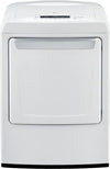 LG DLE1101W 27 Inch 7.4 cu. ft. Top Load Electric Dryer with 9 Drying Programs, 5 Temperature Settings, Speed Dry, Wrinkle Care, Towel Dry Program, Rack Dry, Smart Diagnosis, LoDecibel Quiet Operation and Sensor Dry