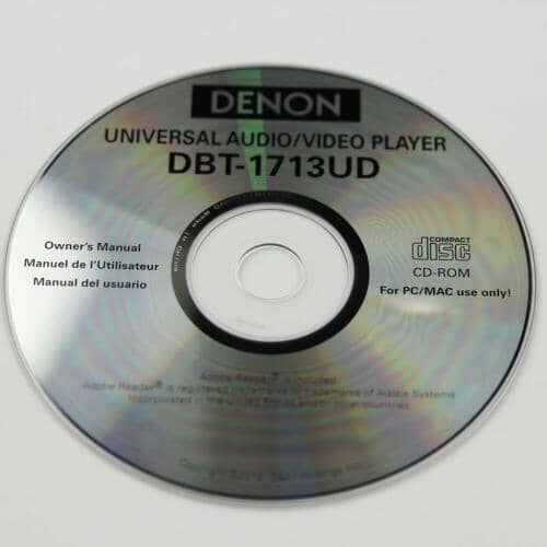Denon Inst Manual Cd-Rom Dbt1713Ud ( - 35201013700AD