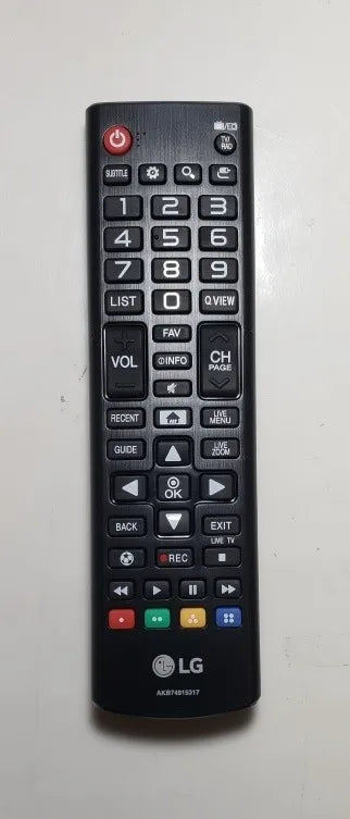 Lg Remote Controller Assembly - AKB74915317
