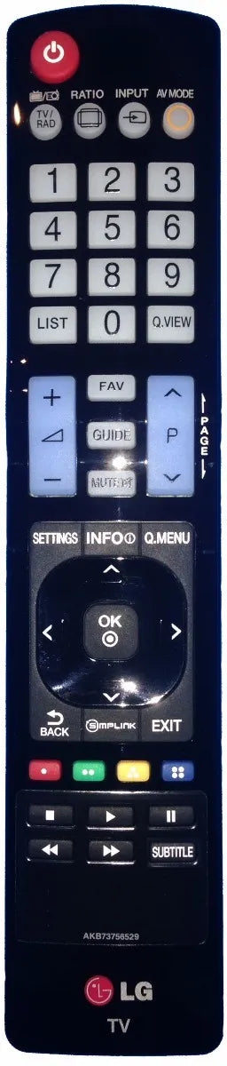 LG Remote Controller Assembly - AKB73756529