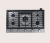 Dacor DTG36P875NS/DA  36-Inch Gas Cooktop Transitional Silver Stainless Natural Gas Liquid Propane