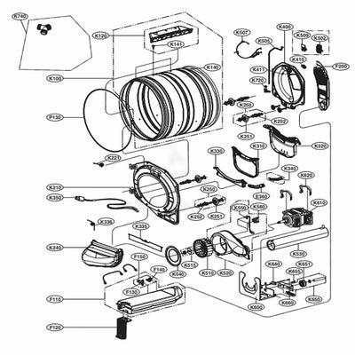 LG Part# 5209EL1002F Duct Assembly - Genuine OEM