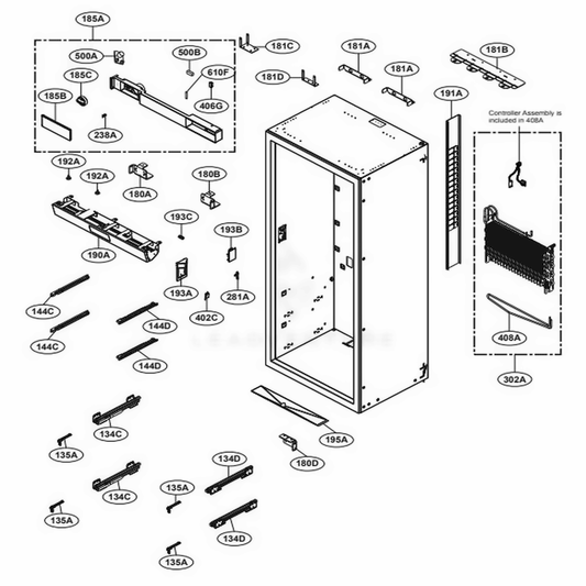 LG Part# MAZ66006401 Bracket Cover - Genuine OEM