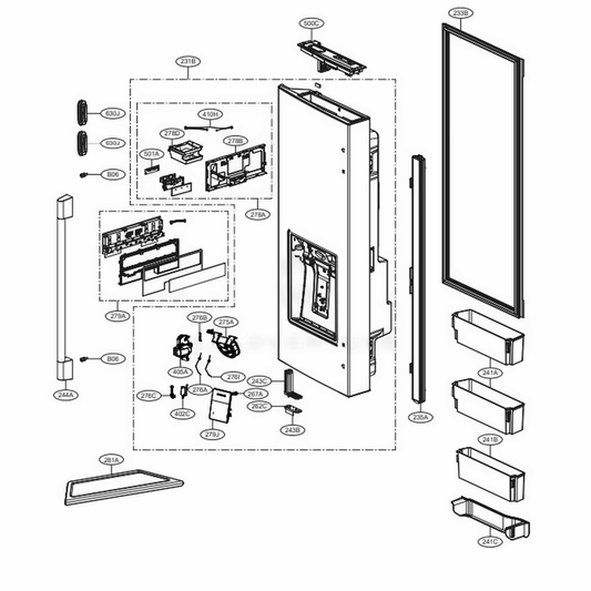 LG Part# MCR66127005 Drain Decor - Genuine OEM