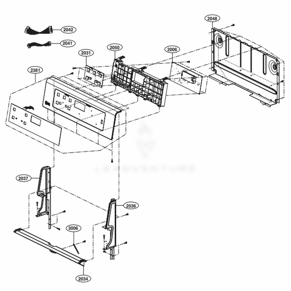 LG Part# AGM73551623 Controller Parts Assembly - Genuine OEM