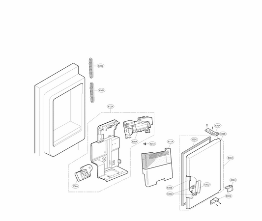 LG Part# MCK67584401 Lever Cover - Genuine OEM