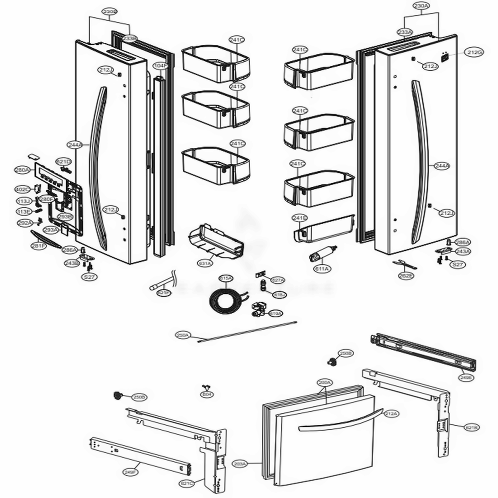 LG Part# ACQ86045309 Display Cover Assembly - Genuine OEM