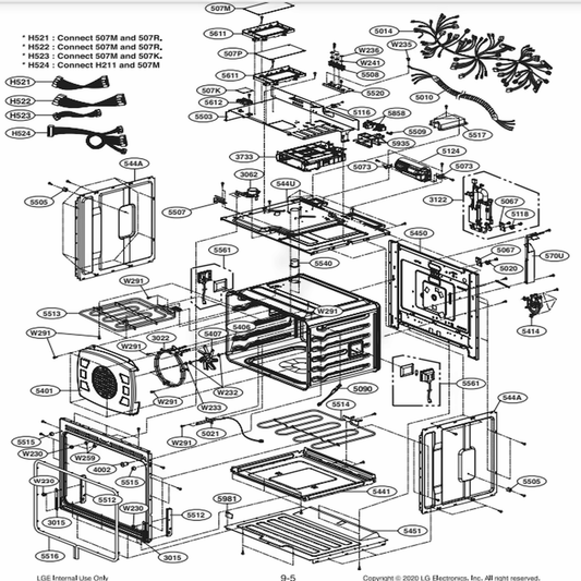 LG Part# AEG74450004 Heater Assembly - Genuine OEM