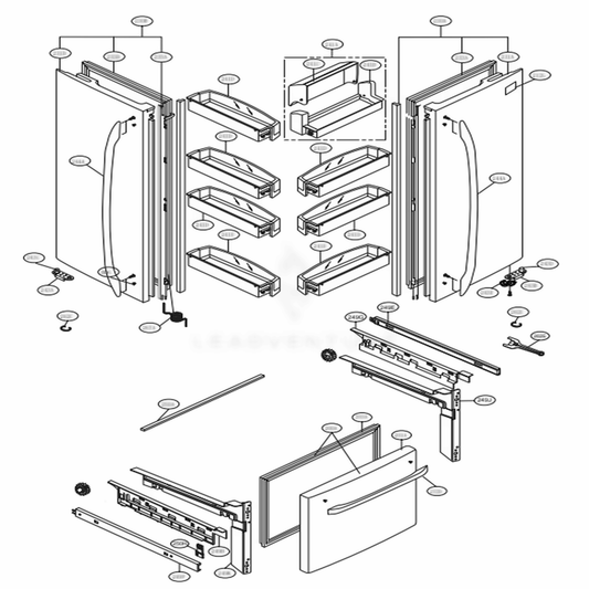 LG Part# ADD73996523 Door Foam Assembly - Genuine OEM
