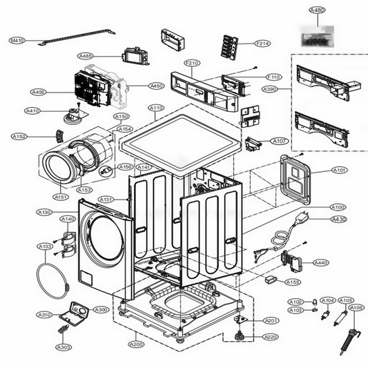 LG Part# EBR83442801 Power Control Board Display Assembly - Genuine OEM