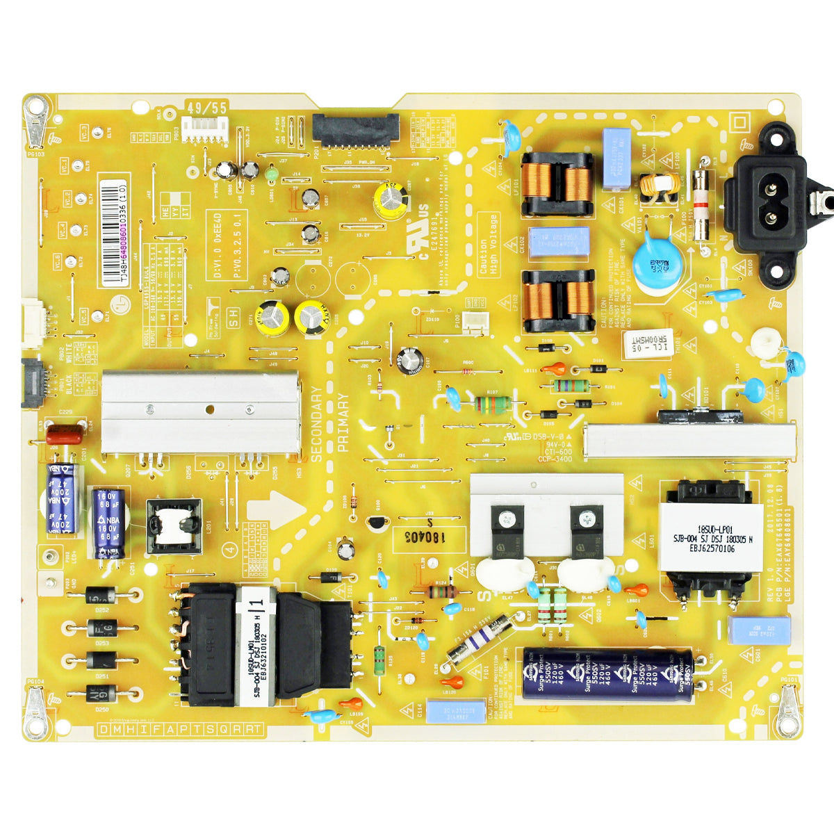 LG Part# EAY64808601 Power Supply Board - Genuine OEM