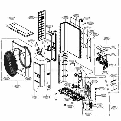 LG Part# TBZ36114801 Compressor Set (Korea) - Genuine OEM