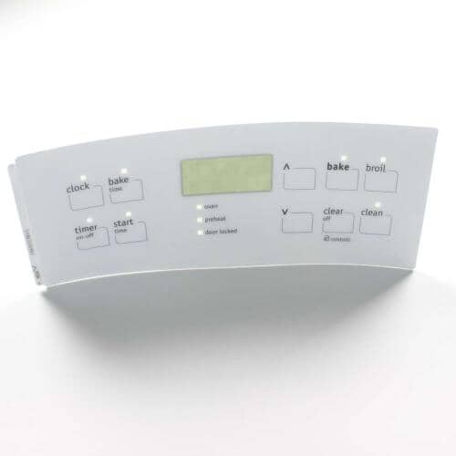 Frigidaire FEFL64DSB Touchpad Control Panel Overlay (White) Genuine OE