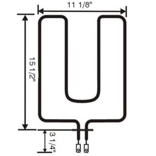 Frigidaire FEF368CCTG Oven Broil Element - Genuine OEM