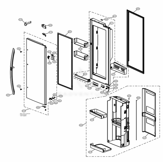 LG Part# MAN64048204 Door Basket - Genuine OEM
