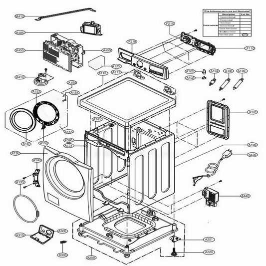 LG Part# AGL74115150 User Interface Control Panel - Genuine OEM