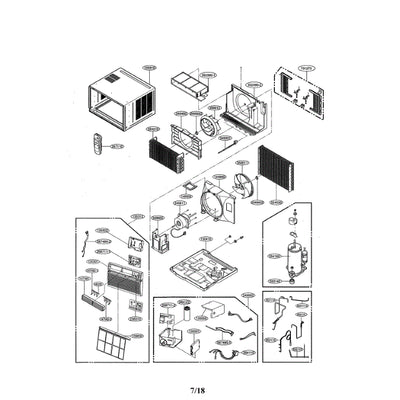 LG Part# ABQ75823223 Control Case Assembly - Genuine OEM