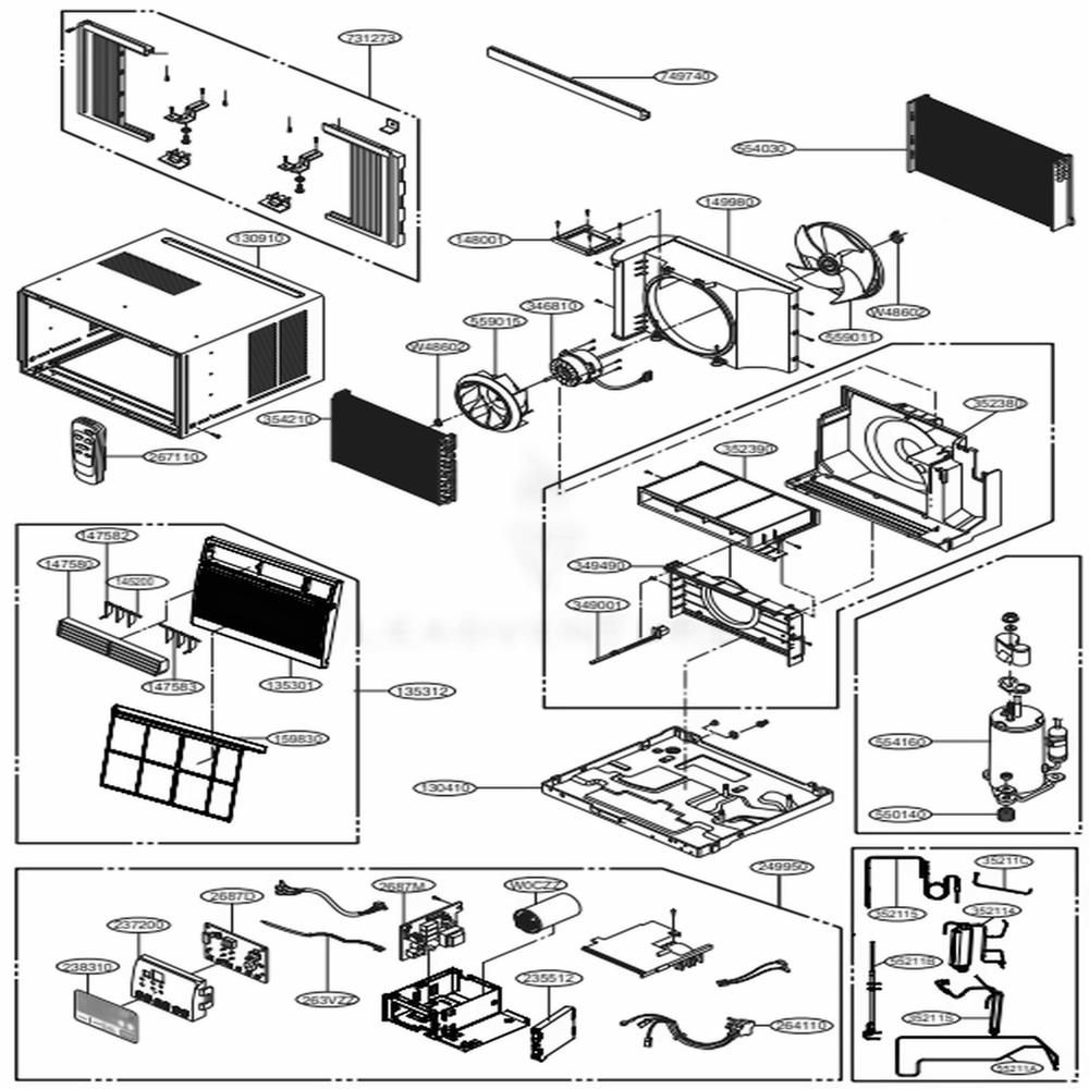 LG Part# ABQ74424207 Touchpad Control Panel Assembly - Genuine OEM