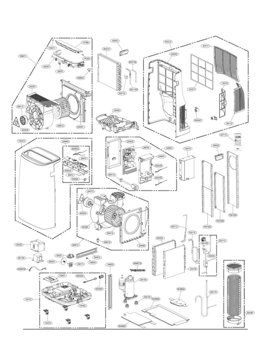 LG Part# MAM64584701 Single Base - Genuine OEM