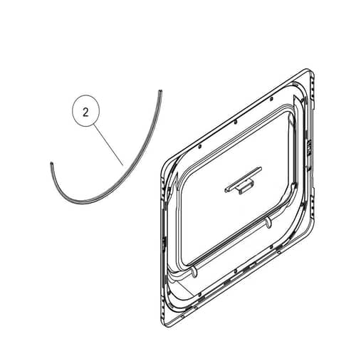 Fisher / Paykel Gasket Door (Notched) - WW02L00145