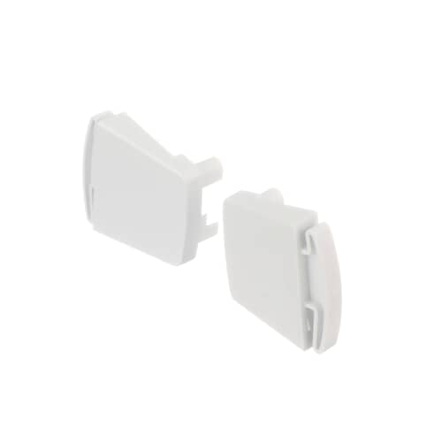 Frigidaire Part# 5303925377 Door Handle End Cap Set (OEM) White