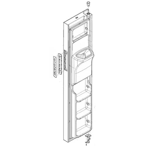 Frigidaire Part# 5304525969 Door Assembly - Genuine OEM