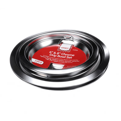 Kenmore 790.46254400 Smart Choice Burner Drip Bowl Kit (Chrome) Genuine OEM