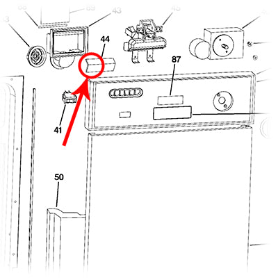 Ge Vent Back Board - WD24X10034