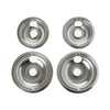 GE Cooking Product Chrome Cooktop Drip Pan Set (4 Pack) GE68C
