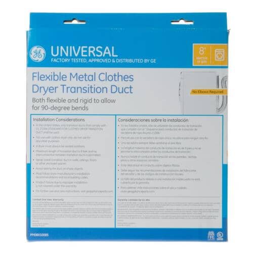 GE Dryer Clothes Dryer Duct Kit (Semi-Rigid) GFD48GSSK0WW