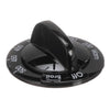 GE Part# WB03X22503 Temperature Control Knob (OEM) Black